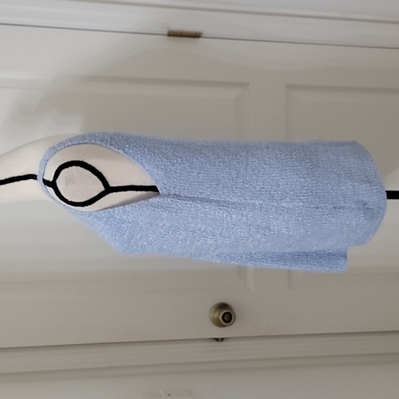 Anthropologie Moth Size L Knit Tank Top Sweater, Powder Blue, Exc Used Condition - Picture 3 of 11